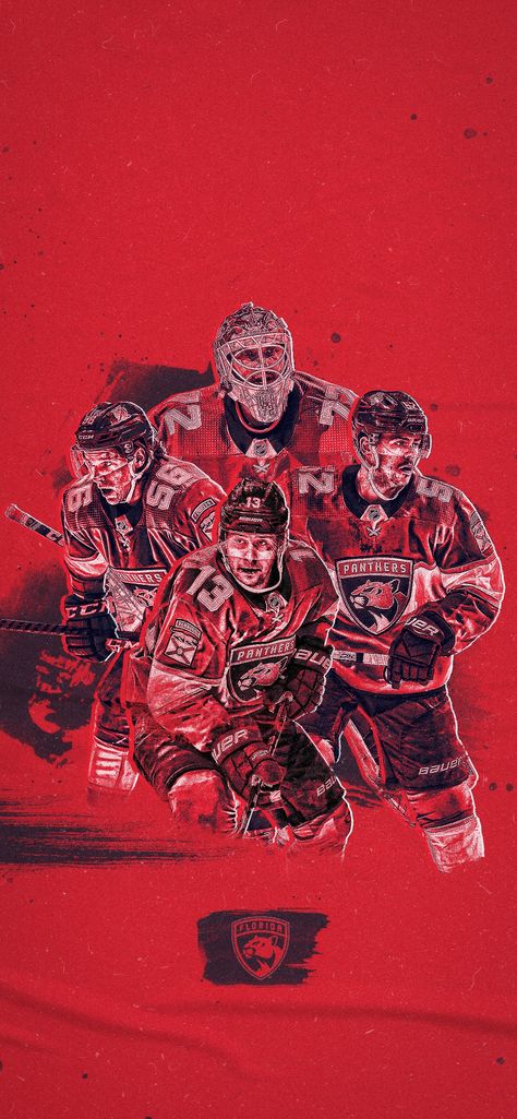 Florida Panthers Wallpaper, Panthers Wallpaper, Florida Panthers Hockey, Florida Panthers, Hockey Players, Sports Design, Ice Hockey, Nhl, Hockey