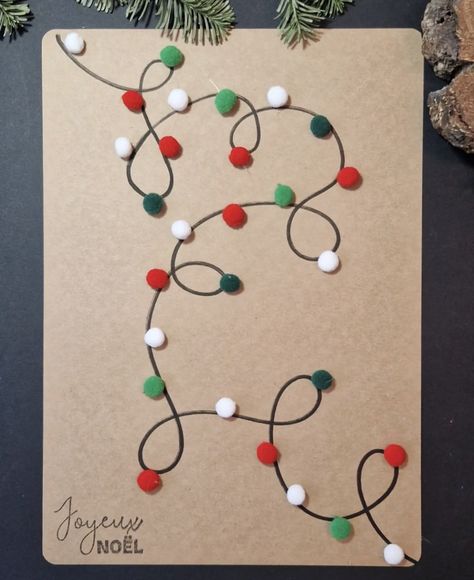 Christmas Greeting Cards Diy, Cards For Kids To Make, Christmas Cards For Kids, Button Christmas Cards, Snowman Christmas Cards, Fun Christmas Cards, Create Christmas Cards, Christmas Cards Kids, Simple Christmas Cards