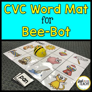 CVC Word Mat for Bee Bot Coding Robot Stem Kindergarten, Kindergarten Coding, Bee Bot Activities, Bee Bot Mats, Bee Bots, Basic Coding, Tech Room, Teaching Stem, Phonics Free