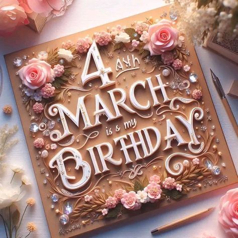 Kindly download yours #ai #aiphoto #aipics #birthday #culture #birthday #birthdaymarch #march #newmonth #month #monthera #new design #new graphics #new photo March Month, 10 March, March Birthday, March 4, New Month, 3d Animation, New Photo, New Design, Lifestyle