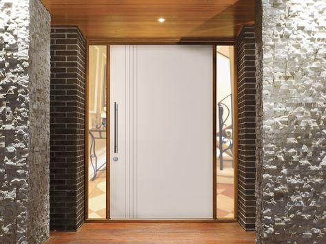 Wood Door Paint, Pivot Door, Entry Hallway, Pivot Doors, External Doors, Ocean Drive, Modern Door, Entrance Door, Wood Door