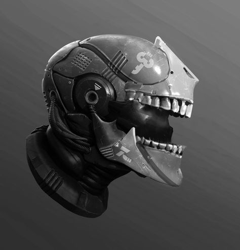 ArtStation - Helmet Sketch 01, Tyler Smith Helmet Sketch, Sci-fi Helmet, Tyler Smith, Helmet Concept, Helmet Armor, Arte Robot, Cool Masks, Masks Art, Helmet Design