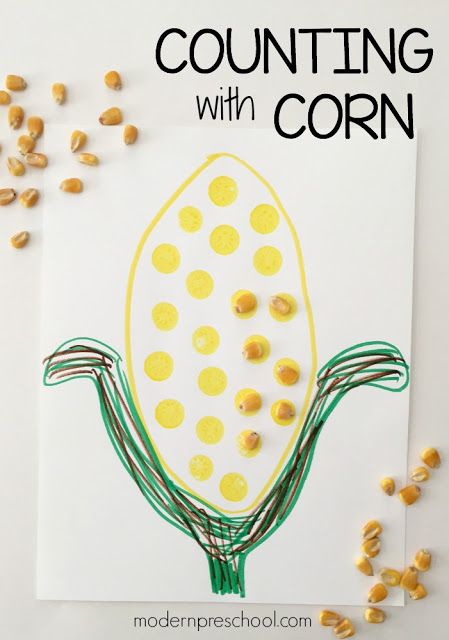 Create your own simple, fall corn cob counting activity for preschoolers and toddlers with just markers and crayons! Vegetables Activities, Vegetables Preschool, Preschool Harvest, Modern Preschool, Corn Theme, Counting Activities For Preschoolers, November Lesson Plans, Farm Lessons, Farm Theme Preschool