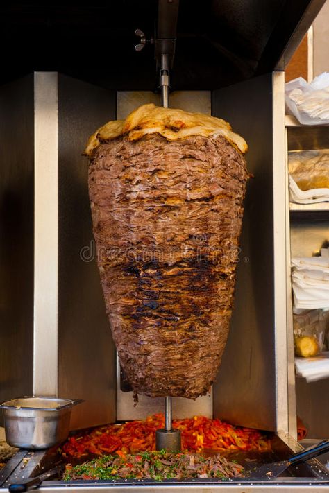 Arabic Lamb Meat Cooking Spit Middle East. A large piece of shawerma lamb meat c , #AFF, #Spit, #Middle, #East, #Cooking, #Arabic #ad Lamb Shawarma, Mutton Meat, Shawarma Seasoning, Meat Cooking, Middle East Food, New Zealand Food, Algerian Recipes, America Food, Thailand Food