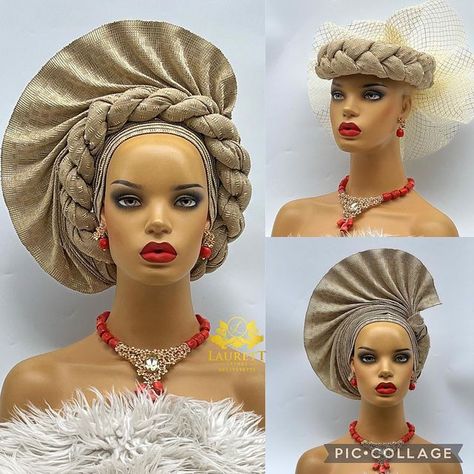 Gele Fascinator, African Scarf, Gele Styles, Fascinator Hats Wedding, African Hair Wrap, Hats Design, Headband Tutorial, Head Wrap Styles, Head Tie