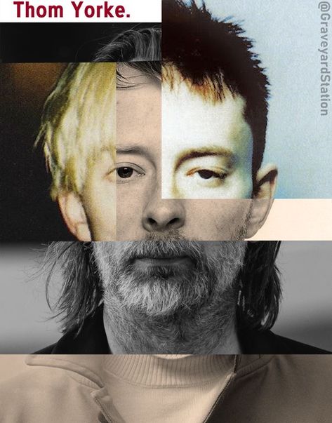 Thom Yorke Poster, Radiohead Thom Yorke, Radiohead Profile Picture, Thom Yorke Aesthetic, Thom Yorke Wallpaper, Radiohead Pfp, Thom Yorke Radiohead, The Bends, Radio Head