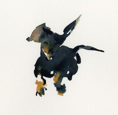 Dachshund Watercolor, Dachshund Painting, Doxie Art, Dachshund Tattoo, Doxie Mom, Vintage Dachshund, Dachshund Art, Crazy Dog Lady, 강아지 그림