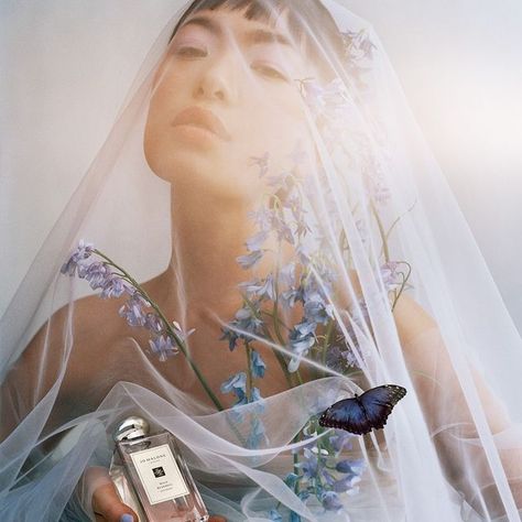 Jo Malone London on Instagram: "Wild Bluebell: the mesmerising one. #JoMaloneLondon" Jo Malone Bluebell, Jo Malone Perfume, Wild Bluebell, Flower Perfume, Floral Scents, Fashion Magazine Cover, Short Bob Haircuts, Jo Malone London, Jo Malone