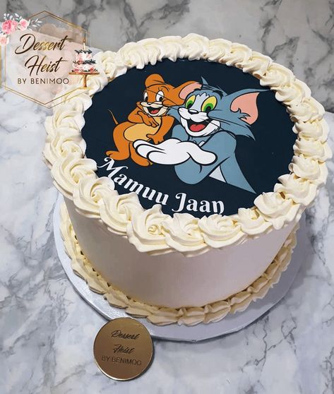 Tom and Jerry Theme Cake Ideas Images (Birthday Cake Pictures) Tom And Jerry Theme Cake, Tom And Jerry Cake Designs, Tom And Jerry Birthday, Tom And Jerry Cake, Marvel Cake, Vintage Birthday Cakes, Birthday Cake Pictures, Baker Cake, Cake Designs Images