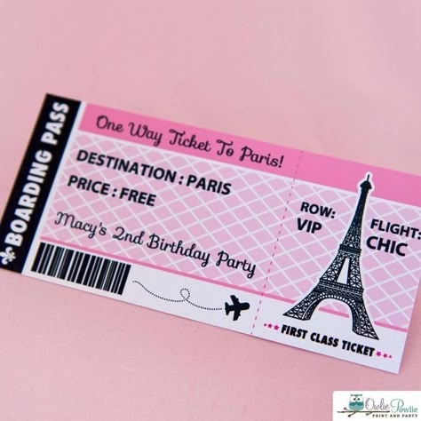 Pink Paris Birthday Party, Paris Birthday Party, Birthday Wishes With Name, Paris Birthday, Party Package, Design Card, Card Birthday, Party Printables, Quinceanera