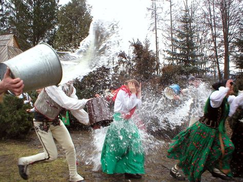 Easter In Poland, Polish Easter Traditions, Dyngus Day, Polish Easter, Slavic Paganism, Polish Traditions, Slavic Folklore, Easter Monday, Pagan Gods