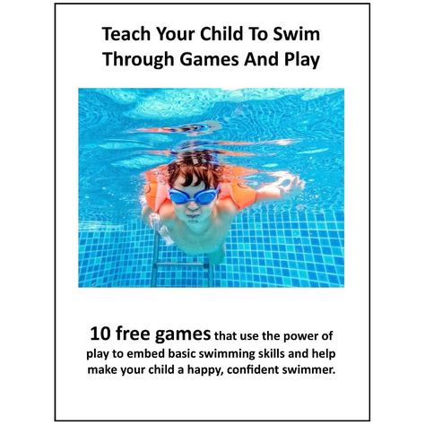 10 free games to try out in the pool with your child. Using games to teach your kids how to swim is a powerful way of engaging them in the learning to swim process. Share this to any parents and child carers that you know! Swim Lesson Games, Swim Lesson Plans, Infant Swim Lessons, Swimming Lesson Games, Teaching Kids To Swim, Toddler Swimming Lessons, Teach Baby To Swim, Swimming Games, Swimming Pool Games