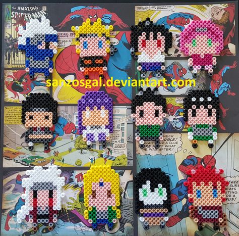 Naruto Pearl Beads, Naruto Fuse Beads, Naruto Perler Beads Pattern, Naruto Perler Beads, Naruto Perler, Hamma Beads Ideas, Pixel Beads, Pearl Beads Pattern, Fuse Bead Patterns