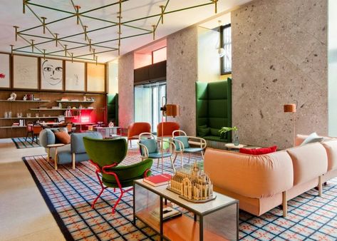 Milano Interior Design, Room Mate Hotel, Home Interior Styles, Style Palette, Room Mate, Emily Henderson Design, Retro Restaurant, Game Office, Hotel Royal