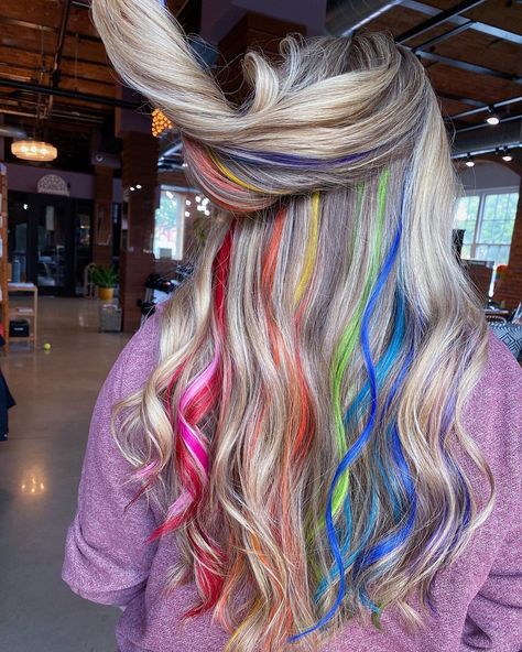 HAPPY PRIDE MONTH🏳️‍🌈 custom color Icy Blonde extensions in 22in by @blondebaby.ari #tapeextensions #pride #pridemonth #aquaextensions #aquahairextensions #summerhair #longhair #pridehair #hair #luxuryhair #hairextensions #haircolor #explorepage #rainbowhair #unicornhair #colorfulhair #hairinspo #aesthetic Rainbow Hair Colors, Hand Tied Weft Hair Extensions, Colorful Hair Extensions, Hair Extensions Keratin, Rainbow Hair Extensions, Blonde Extensions, Fusion Hair Extensions, Color Extensions, Hair Extensions Clip