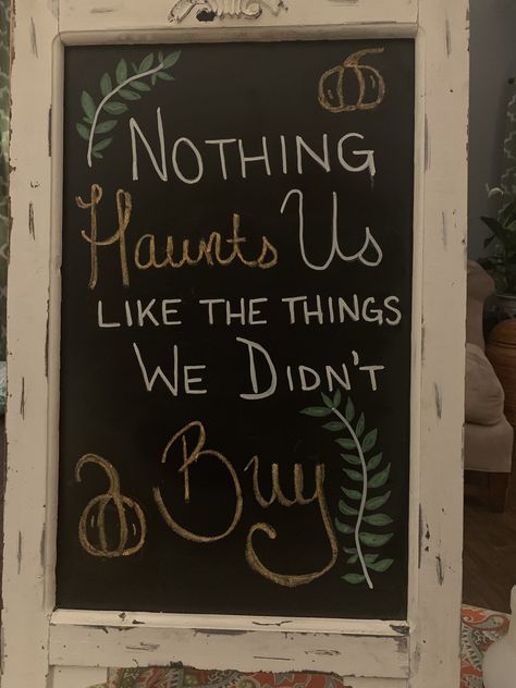 Diy Storefront Display, Boutique Open House Ideas, Chalkboard Art Retail Store, Fall Store Chalkboard Sign, Fall Chalkboard Signs Retail, Halloween Retail Window Display, Salon Sidewalk Signs, Chalk Sign Ideas Business, Retail Signs Ideas