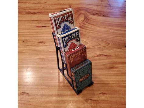 Playing Card Display Stand by Dan_de_lion - Thingiverse Conversation Cards, Playing Card Deck, Display Cards, Marketing Tools, Display Stand, Deck Of Cards, 3d Printer, Printer, Playing Cards