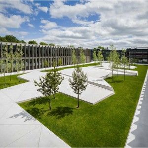 Grønnegården – Herning High School by Schønherr Herning Denmark, Best Landscape Design, Elegant Landscape, Atrium Design, Best Landscape, School Garden, Landscape Architects, Cool Landscapes, Modern Landscaping