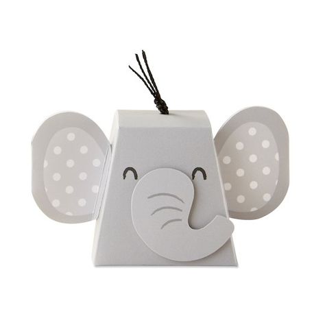 Gray Palette, Favor Boxes Birthday, Elephant Face, Wedding Bottles, Elephant Trunk, Baby Shower Party Supplies, Safari Baby Shower, Favor Boxes, Shower Favors