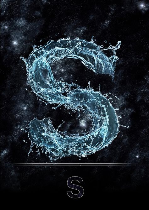 Typography Served, The Letter S, S Letter, Letter S, Essence, Typography, Water