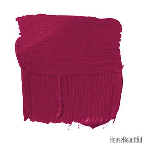 Paint Colors - How to Paint a Room Color Ideas - House Beautiful Raspberry Wall Color, Raspberry Bedroom Walls, Cranberry Wall Color, Raspberry Paint Color, Raspberry Walls, Painting Walls Colors, Raspberry Paint, Colors Room, Paint Color Inspiration