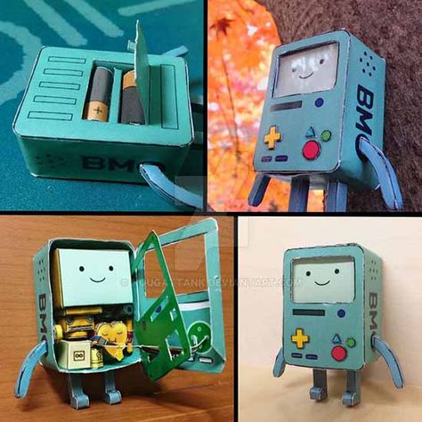 Adventure Time: Micro BMO Papercraft | Paperized Crafts Adventure Time Crafts, Paper Toys Template, Paper Toy, Prom Proposal, Cardboard Art, Anime Crafts, Adventure Time Art, Homecoming Proposal Ideas, Easy Diy Art