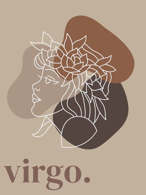 Virgo Horoscope Art, Horoscope Signs Art, Virgo Line Art, Virgo Painting, Zodiac Virgo Art, Virgo Pictures, Virgo Design, Sister Wallpaper, Virgo Goddess