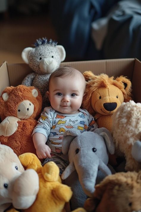 20 Creative Baby Photoshoot Ideas: Baby in a Gift Box - LaninStar's blog Gift Box Photoshoot, Baby In Gift Box Christmas Photo, Baby In Present Box Photo, Photoshoot Ideas Baby, Box Photoshoot, Special Photoshoot, Baby Photoshoot Ideas, Older Siblings, Life Itself