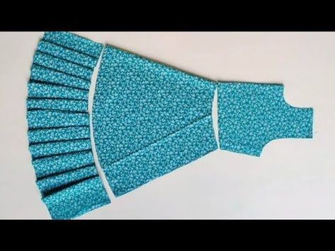 Simple Umbrella Frock Design, Simple Frock Designs For Kids, Stitching Dresses Tutorials, Frock Design For Stitching, Umbrella Frock, Basic Dress Pattern, Simple Frock Design, Easy Dress Sewing Patterns, Baby Clothes Patterns Sewing