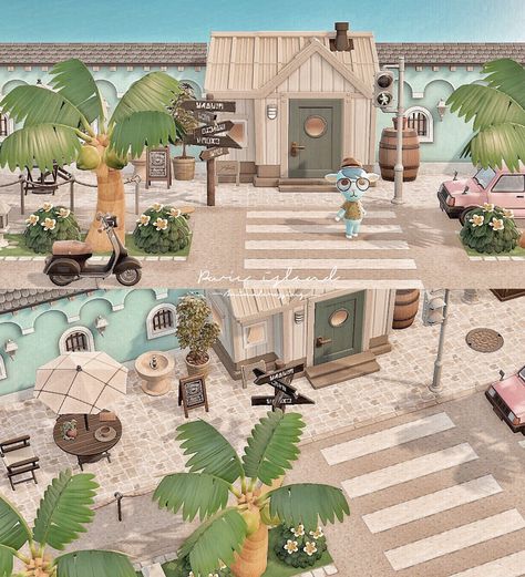 Beach Town Aesthetic, East Coast Beaches, Animal Crossing Memes, Animal Crossing Wild World, Island Theme, Animal Crossing Villagers, Tropical Resort, New Animal Crossing, Coastal Cities