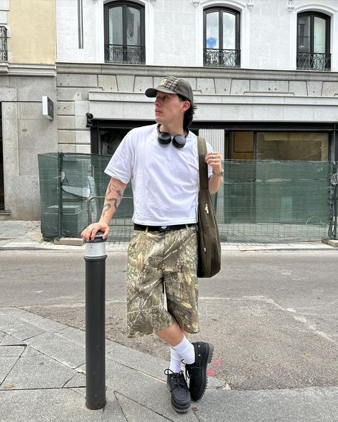 Real Tree Outfit, Outfit Ideas Men Streetwear, Outfit Printemps, Skater Outfit, Y2k Street Style, Drip Drip, Streetwear Inspo, Summer Ootd, Real Tree