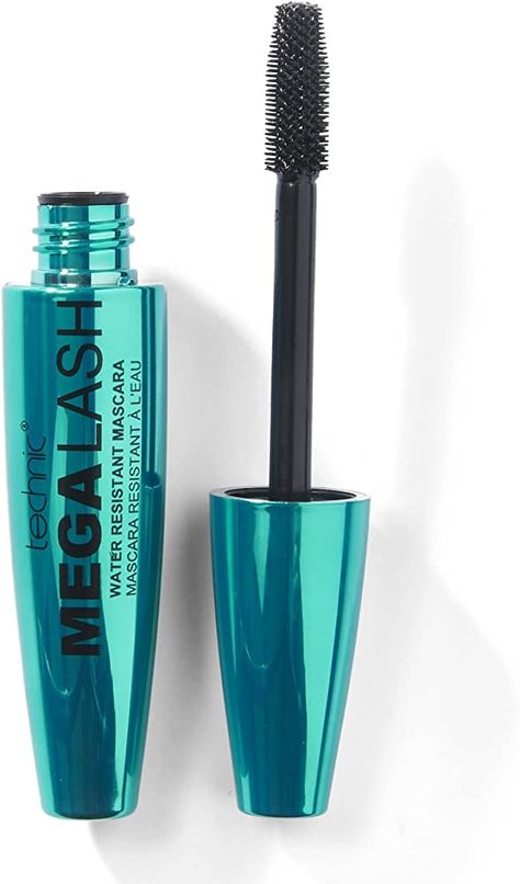 Technic Mega Lash Water Resistant Mascara - Vegan, Ultra Black, Water Resistant, Hard Wearing, Lash Building Formula For Volume Glam Lashes - 12ml : Amazon.co.uk: Beauty Mascara Effect Lash Extensions, Blue Mascara Bottom Lashes, Asian Lashes Mascara, Black Sky High Mascara, Lash Sensational Mascara Waterproof, Make Eyes Pop, Panda Eyes, Mascara Review, Black Mascara