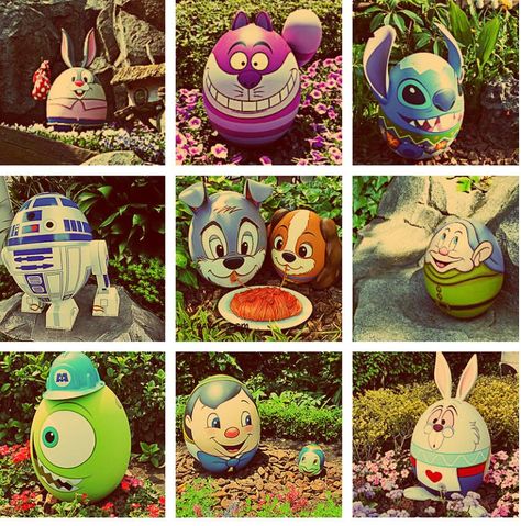 Disney Easter Eggs, Diy Osterschmuck, Disney Easter, Disneyland Vacation, Easter Egg Designs, Disney Holiday, Easter Time, Egg Designs, Easter Egg Decorating