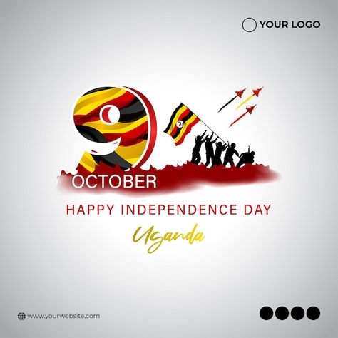 Vector illustration of uganda independen... | Premium Vector #Freepik #vector #flag #flag-design #national #flag-day Happy Independence Day Uganda, Uganda Independence Day Poster, Uganda Independence Day, Independence Day Banner, Uganda Flag, Message For Best Friend, Independence Day Poster, Independence Day Quotes, Flag Day