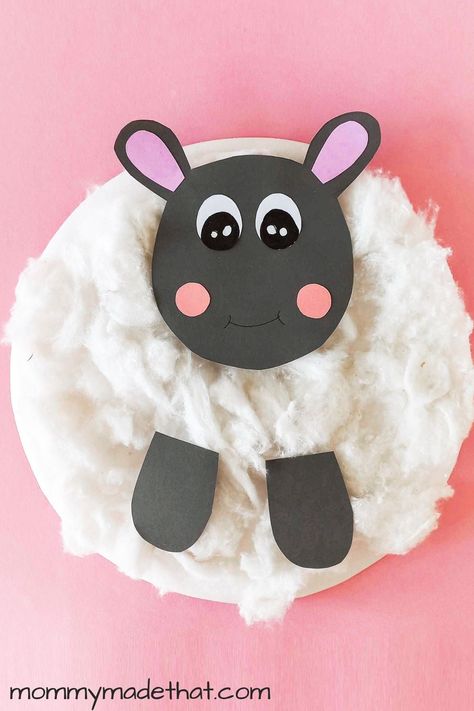 Paper Plate Sheep (With Free Printable Template) Paper Plate Sheep, Mary Had A Little Lamb Craft, Sheep Paper Craft, Sheep Face Template Free Printable, Sheep Template Free Printable, Sheep Printable Template, Printable Sheep Craft, Lamb Template, Free Printable Sheep Clip Art