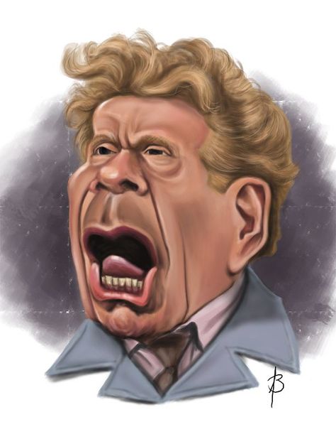 Jerry Stiller, Eyebrow Shaper, Caricature Sketch, Celebrity Caricatures, Caricature Drawing, Seinfeld, Celebrity Art, Realistic Drawings, Caricatures