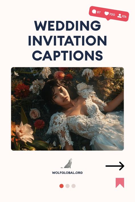 A woman in a lace wedding dress lying among flowers, with text "Wedding Invitation Captions".
A colorful wedding invitation checklist with playful phrases and emojis, inviting recipients to a celebration.
Graphic of a woman with a laptop surrounded by social media icons, advertising an Instagram engagement pod. Invitation Caption Instagram, Insta Wedding Captions, Simple Wedding Captions, Indian Wedding Captions, Wedding Post Captions Instagram, Wedding Vibes Captions, Wedding Captions, Romantic Words, Caption For Yourself