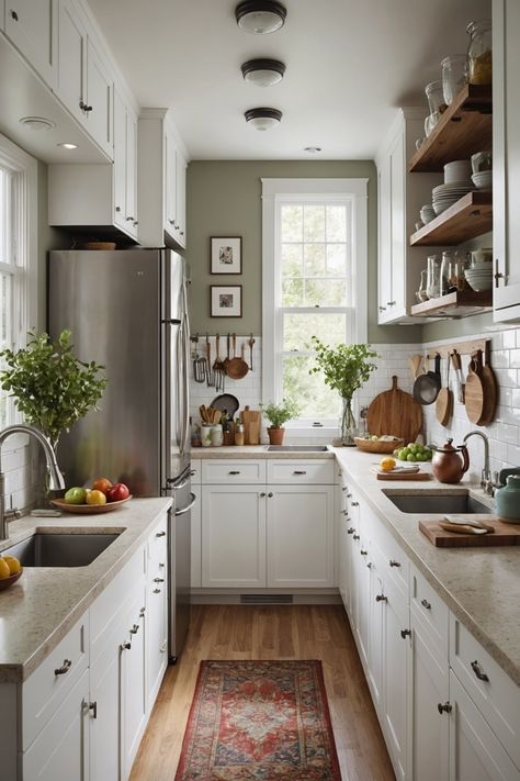 20 Galley Kitchen Ideas – The Dear Lab Habersham Kitchen, Galley Kitchen Decor, Galley Kitchen With Island, Galley Kitchen Ideas Narrow, Small Galley Kitchen Remodel, Galley Kitchen Layout, Galley Kitchen Ideas, Small Galley Kitchen, Galley Kitchen Design