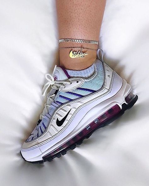 Nike Air Max 98, Dr Shoes, Pretty Shoes Sneakers, Air Max 98, Cute Nike Shoes, Fresh Shoes, Hype Shoes, Shoe Inspo, Aesthetic Shoes