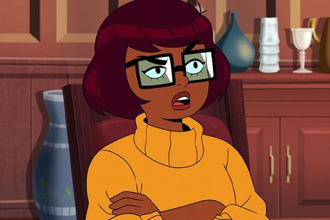 Velma Tv Show, Velma Pfp, Velma Show, Scooby Doo Book, Orange Turtleneck, Velma Scooby Doo, Black Pfp, Velma Dinkley, Swag Cartoon