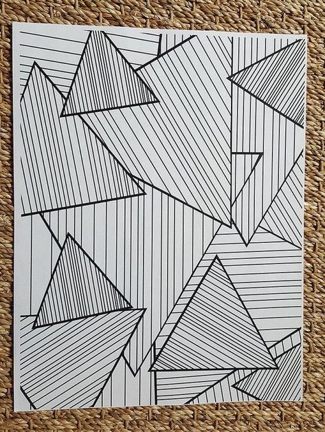 May Designs, Patterned Vinyl, Coloring Pages To Print, Op Art, Coloring Book Pages, Mandala Art, Adult Coloring Pages, Triangles, Doodle Art