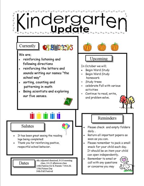 kindergarten newsletter templates for free | Tuesday, September 28, 2010 Pre K Newsletter Template Free, Kindergarten Newsletter Ideas, Newsletter Kindergarten, School Newsletter Template Free, Newsletter Templates Word, Kindergarten Newsletter, Teacher Newsletter Template, Weekly Newsletter Template, Newsletter Template Free