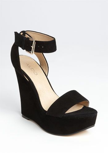 aldo platform Handbags Coach, Womens Sandals Wedges, Fabulous Shoes, Black Wedges, Shoe Closet, Aldo Shoes, Platform Wedge, Womens Wedges, Crazy Shoes