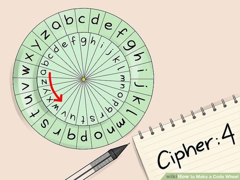 How to Make a Code Wheel: 6 Steps (with Pictures) - wikiHow Caesar Cipher, Cipher Wheel, Brass Fasteners, Marker Paper, Concentric Circles, Construction Paper, Learning Tools, Hole Punch, Circles