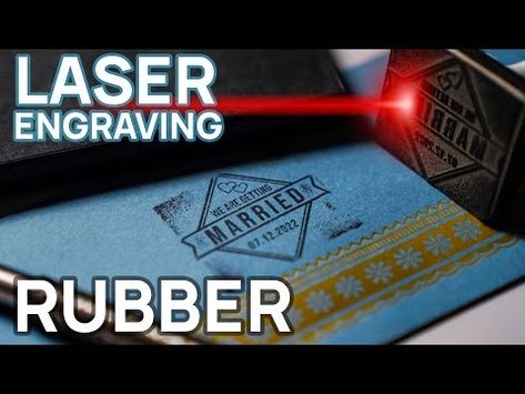 Laser Engraving Rubber: Make Rubber Stamps! - YouTube Make Rubber Stamps, Popular Hobbies, Diode, 00 00, Rubber Stamp, Rubber Stamps, Classroom Decorations, Laser Engraving, Step By Step