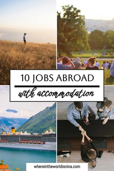 Dreaming of working abroad? Discover jobs that come with built-in accommodations. Whether it's a bustling city or a serene beach town, your new job and home are waiting for you. Pack your bags and dive into the experience! Work Abroad Jobs, Jobs Abroad, Seasonal Work, Working Abroad, Assignment Planner, Live Abroad, Eco Lodges, Teaching English Abroad, Best Jobs