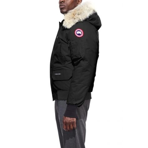 Canada Goose Chilliwack Mens Bomber in Black | https://www.white-stone.co.uk/mens-c272/ski-c275/winter-coats-c217/canada-goose-chilliwack-mens-bomber-in-black-p7554 Canada Goose Chilliwack, Canada Goose Mens, Coyote Fur, Parka Style, Mens Parka, Mens Winter Coat, Down Parka, Duck Down, Men Winter