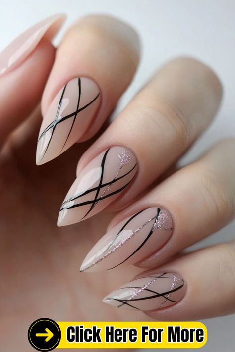 #MinimalistNails #LineNailDesigns #NailInspo #SimpleNails #ElegantNails #ChicNails #NailTrends #SubtleNails #NailDesignIdeas #NudeNails #ModernNails #ManicureInspiration 💅🌿 Nail Line Designs, Line Nail Designs, Line Nail Art, Lines On Nails, Minimalist Nails, Metallic Accents, Line Design, You Nailed It, Line Art