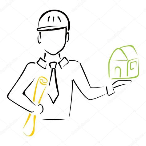 Engineer Drawing Sketch, Civil Engineering Logo, Artist Desk, White Wall Paint, Architectural Engineering, Civil Engineer, City Illustration, Cute Cartoon Pictures, Creative Painting