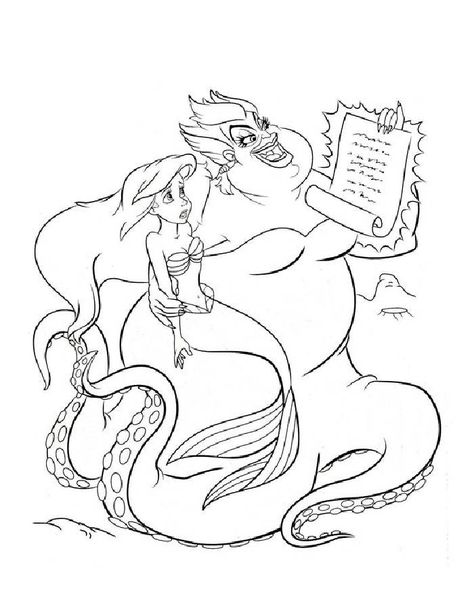 On this page, you can get free printable The Little Mermaid coloring pages like Ariel, Ursula, Sebastian, and many more in pdf format. Mermaid Coloring Pages Free Printable, The Little Mermaid Coloring Pages, Little Mermaid Coloring Pages, Disney Colouring Pages, Disney Ursula, Ariel Color, Ariel Coloring Pages, Ocean Adventure, Love Coloring Pages